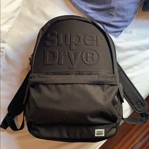 SuperDry black backpack